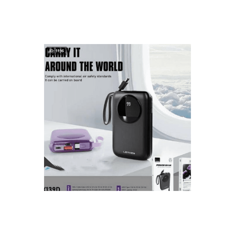 Lenyes PX139D POWER BANK مع كفالة سنة
