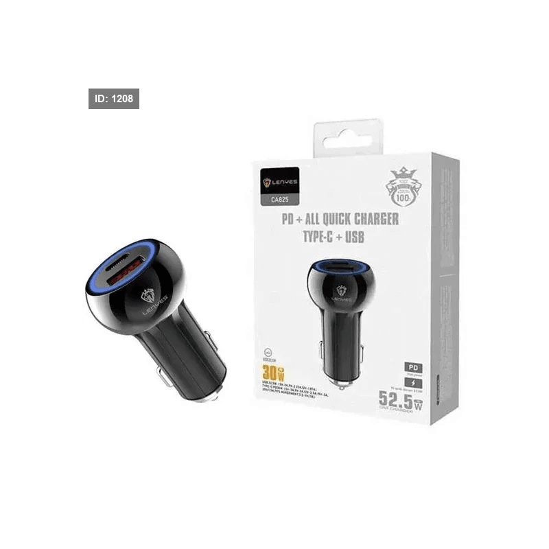 Lenyes CA825 CAR CHARGER مع كفالة سنة