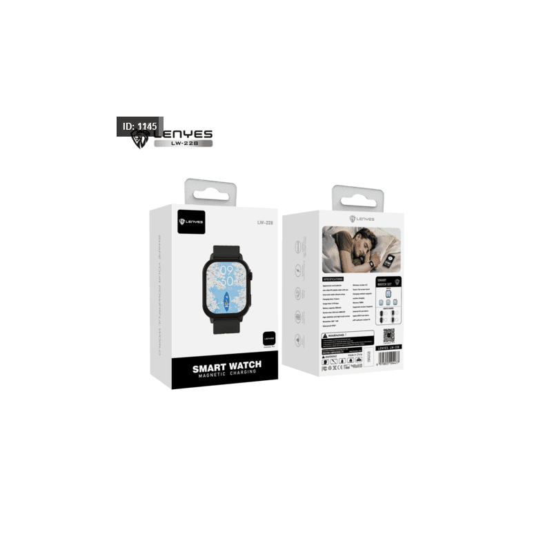 Lenyes LW -228 -SMART WATCH-Gold مع كفالة سنة