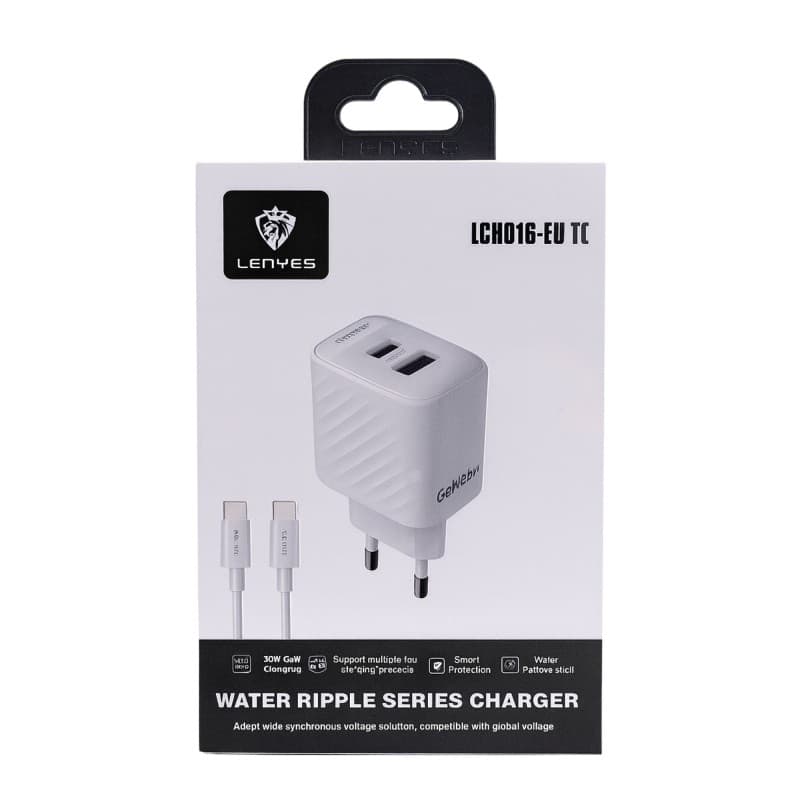 Lenyes LCH016-EU TC-I – شاحن سريع GaN 30W مع كفالة سنة