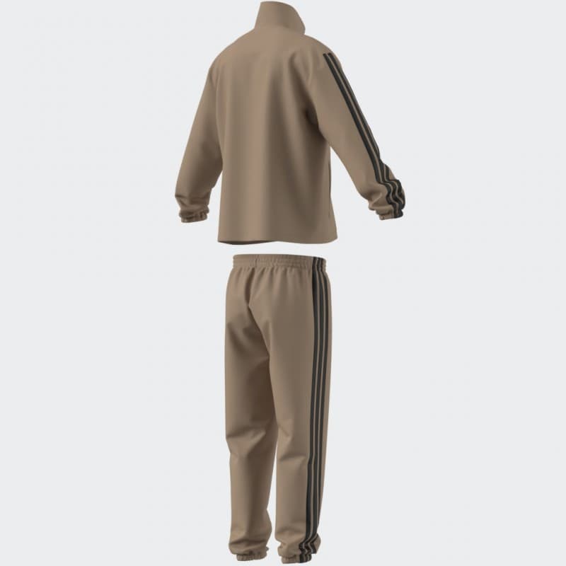 adidas Mens' 3 Stripes Woven Track Suit - Beige