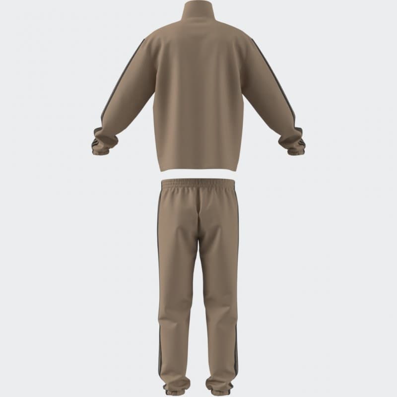 adidas Mens' 3 Stripes Woven Track Suit - Beige