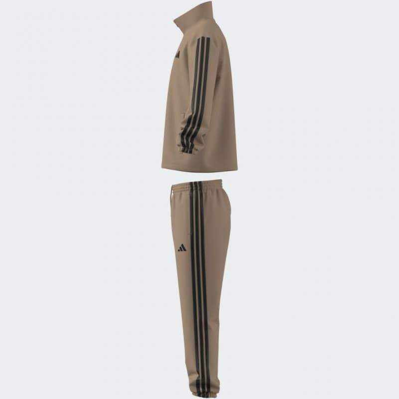 adidas Mens' 3 Stripes Woven Track Suit - Beige