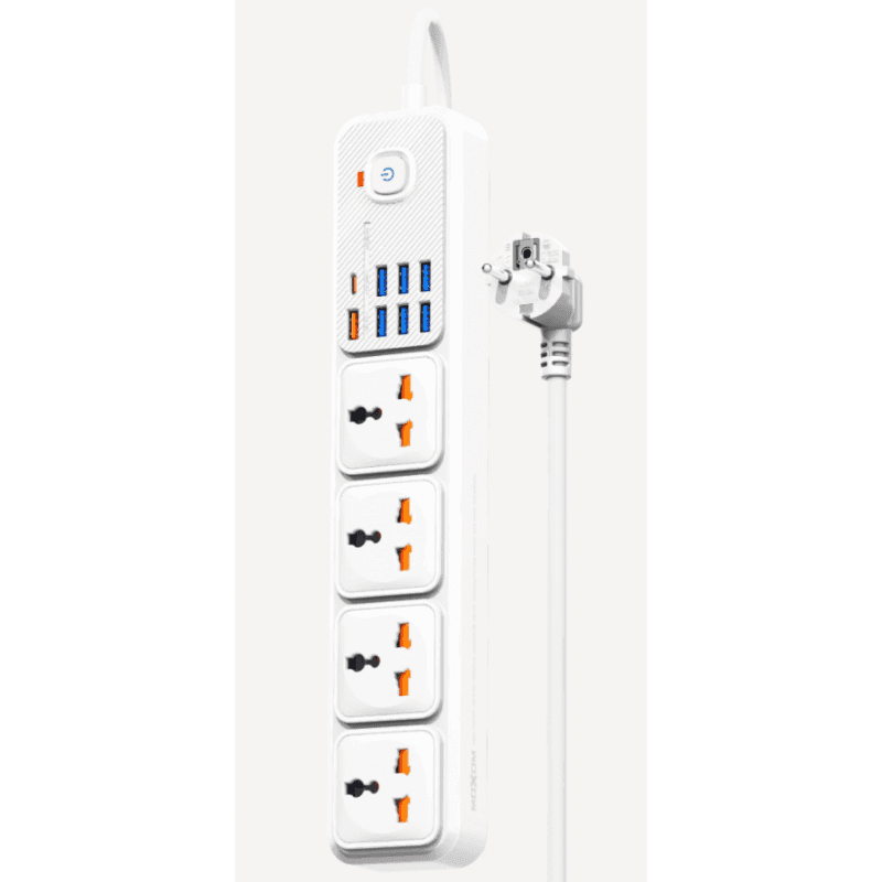 MOXOM MX-ST16 موزّع كهرباء 4 مخارج مع شحن سريع PD20W / QC18W