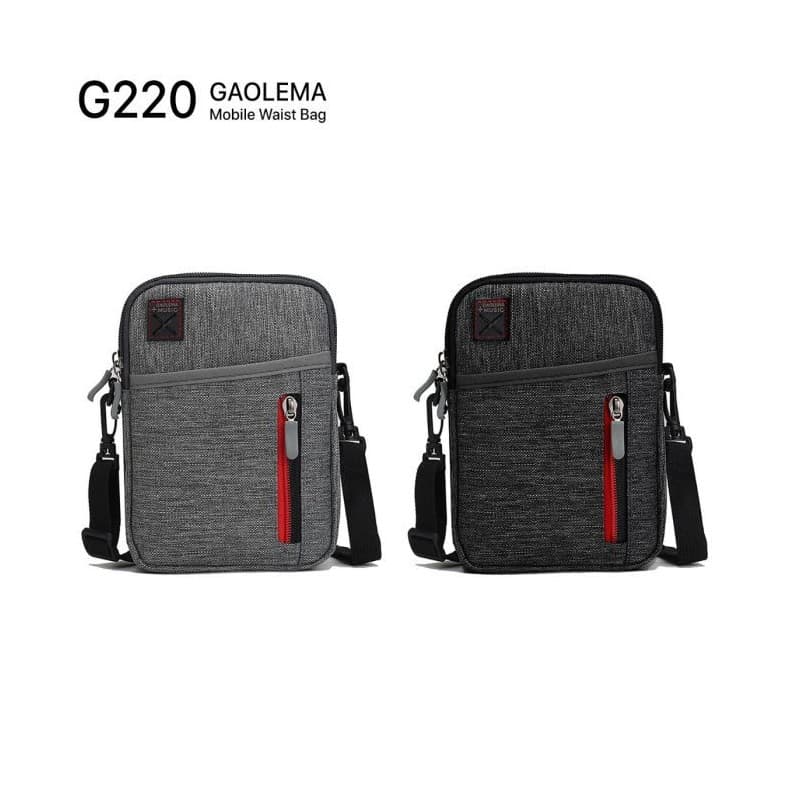 حقيبة خصر للموبايل والاغراض الشخصية لون أسود G220