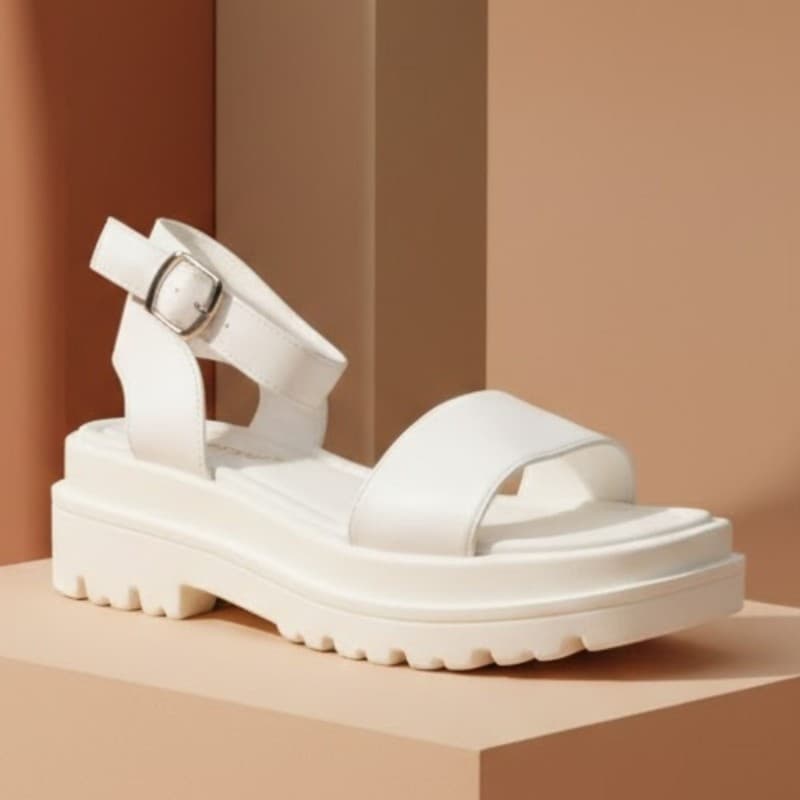 صندل ستاتي لون أبيض