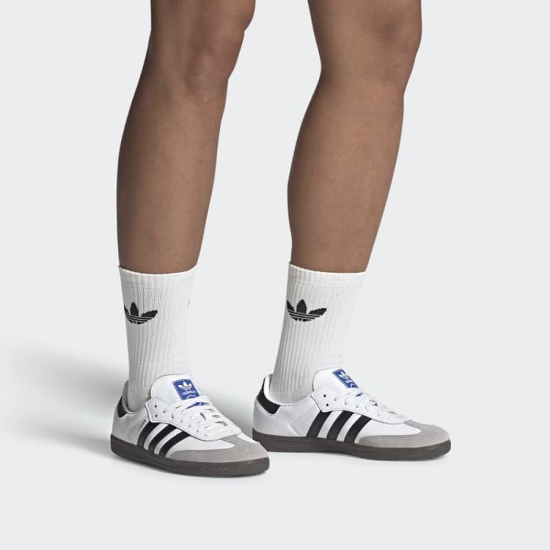 adidas Mens' Samba OG Sneakers Shoes - White