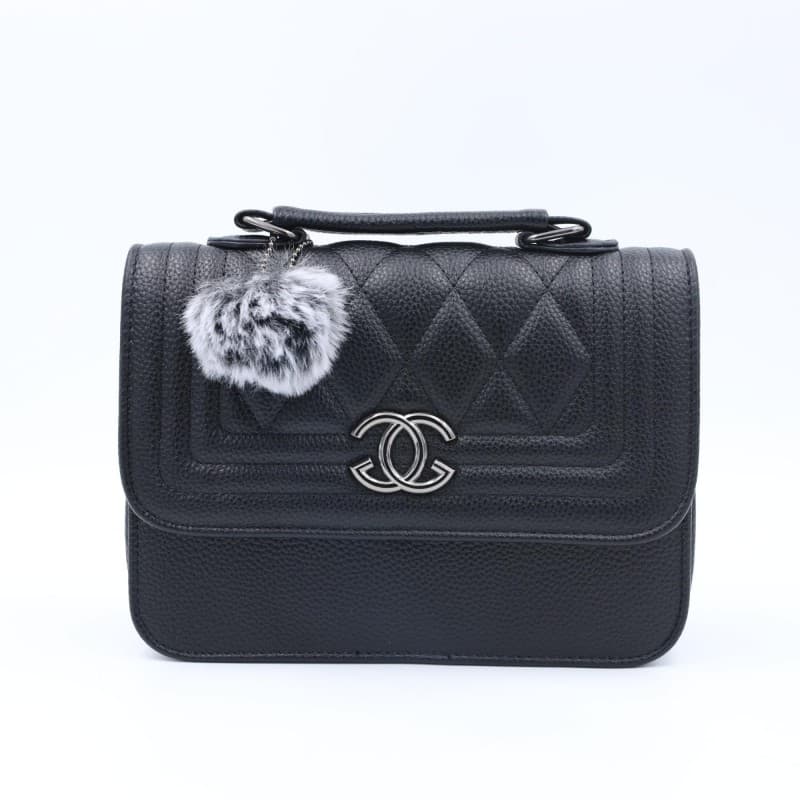 شنطة حقيبة CROSSBODY جلد للنساء لون اسود