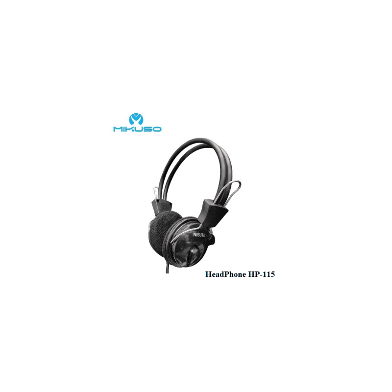 Mikuso HP-115 Wired Headphone With Mic