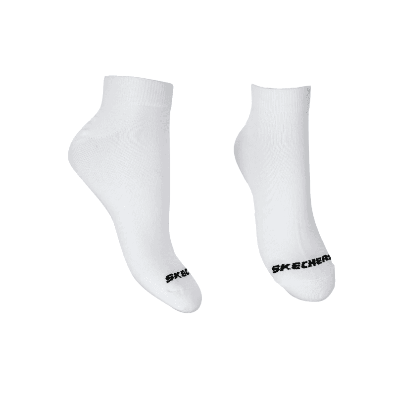 Skechers Mens' ANKLE 1/4 Trio (3 Pair) Socks (41-46)-White
