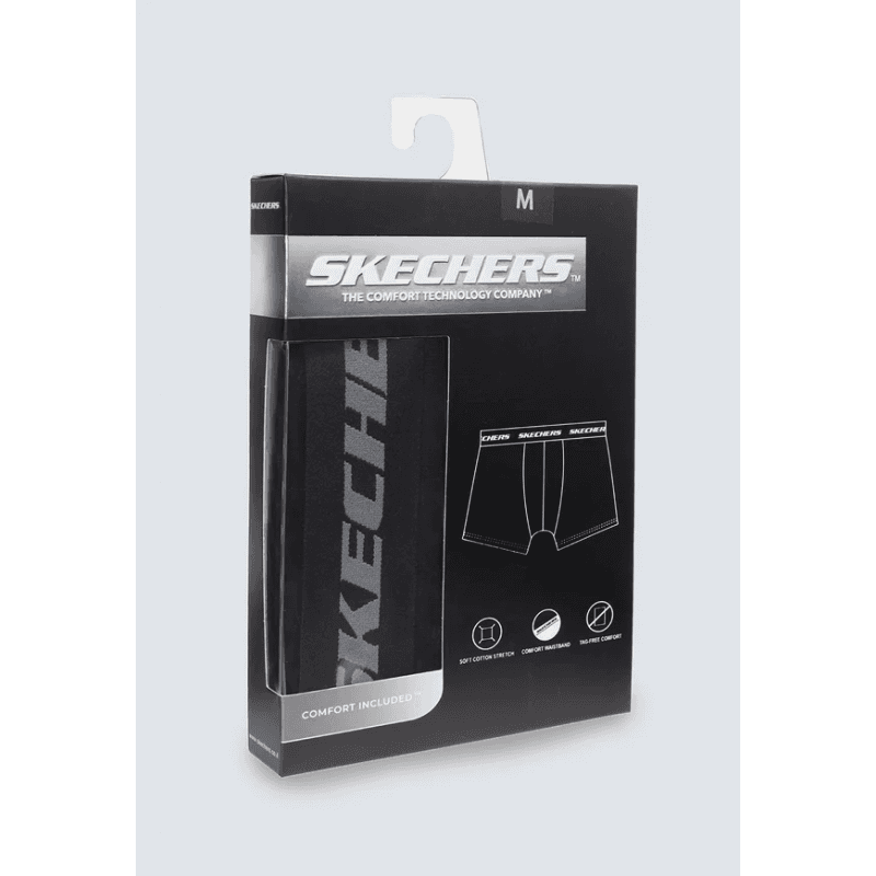 Skechers Mens' S (1 Piece) Boxer- Black