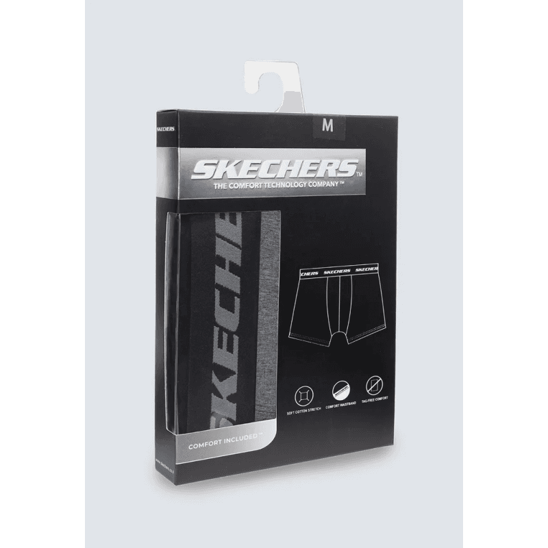 Skechers Mens' S (1 Piece) Boxer- Grey