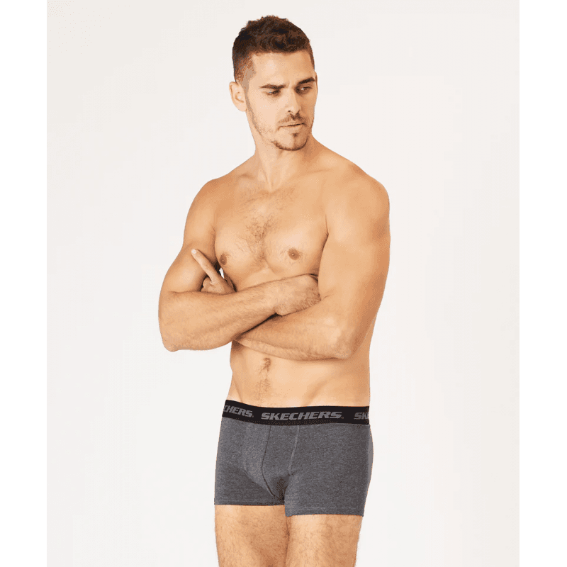 Skechers Mens' S (1 Piece) Boxer- Grey