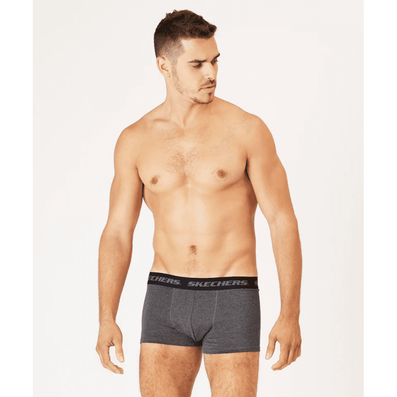 Skechers Mens' S (1 Piece) Boxer- Grey