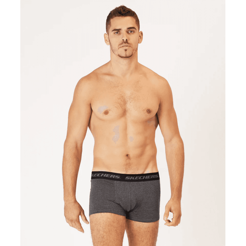 Skechers Mens' S (1 Piece) Boxer- Grey