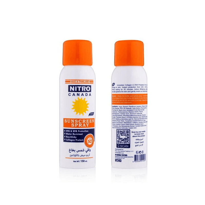 واقي شمس بخاخ من نيترو كندا حجم 150 مل 50spf