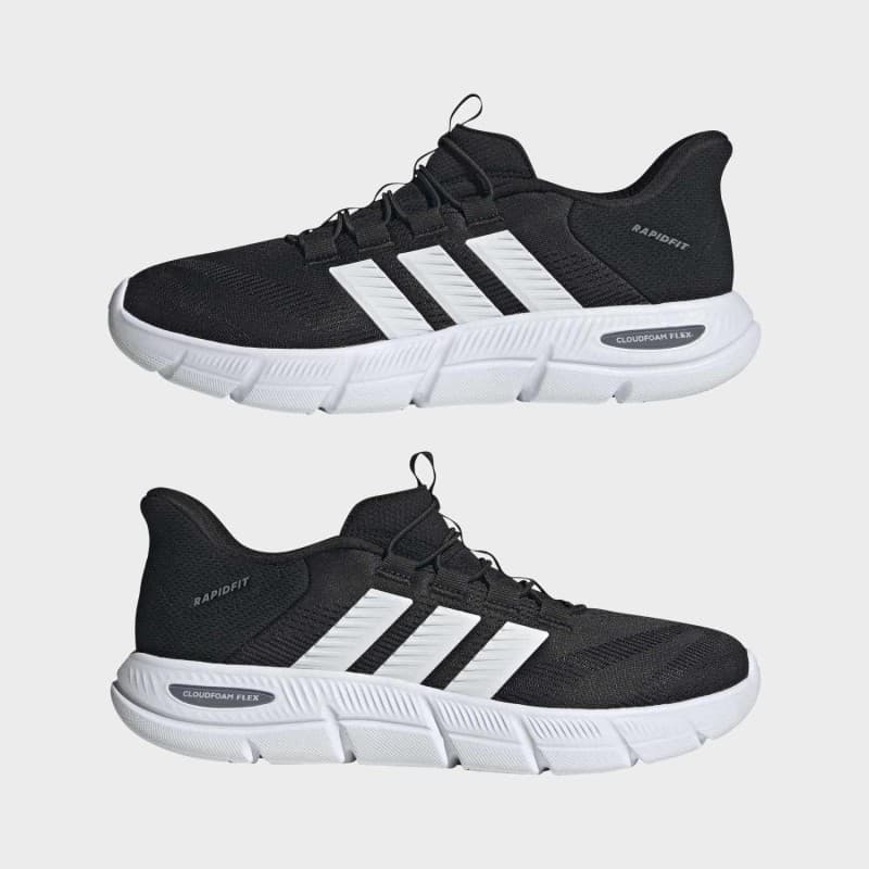 adidas Men's Cloudfoam Flex Rapidfit Shoes-Black