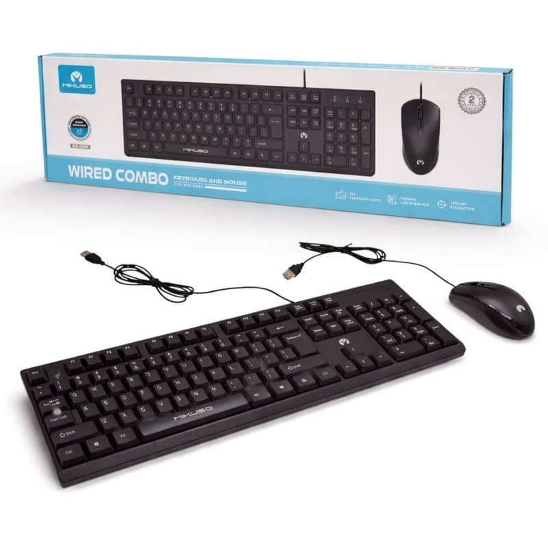Mikuso KB-C039 Keyboard and mouse-Black