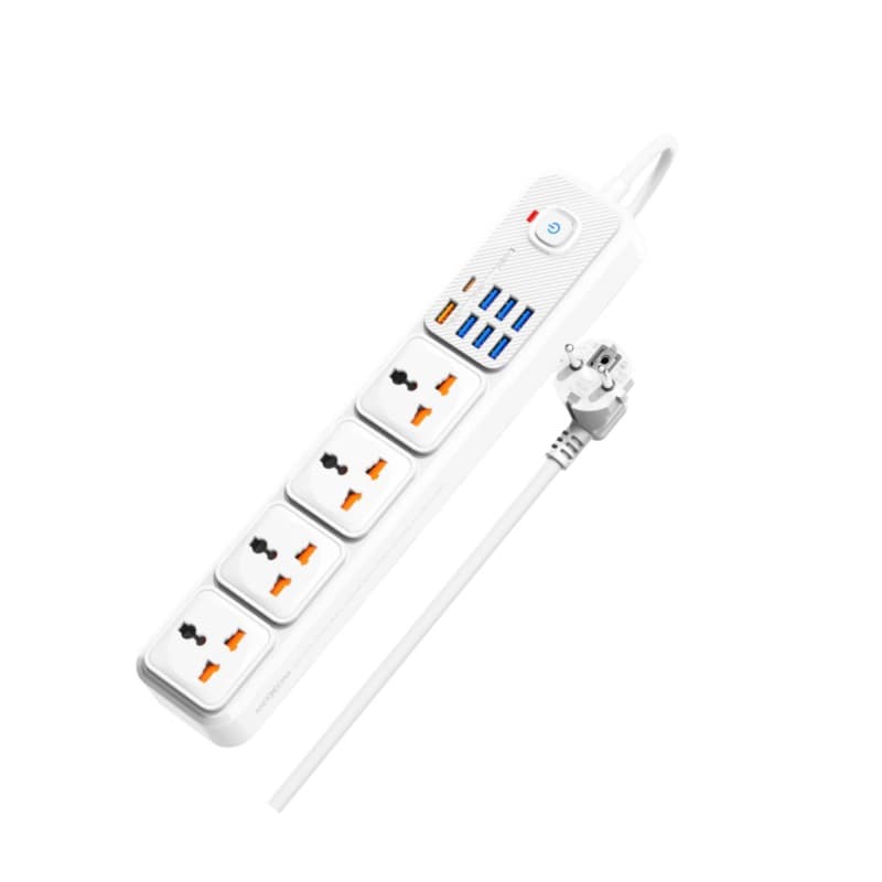 MOXOM MX-ST16 موزّع كهرباء 4 مخارج مع شحن سريع PD20W / QC18W