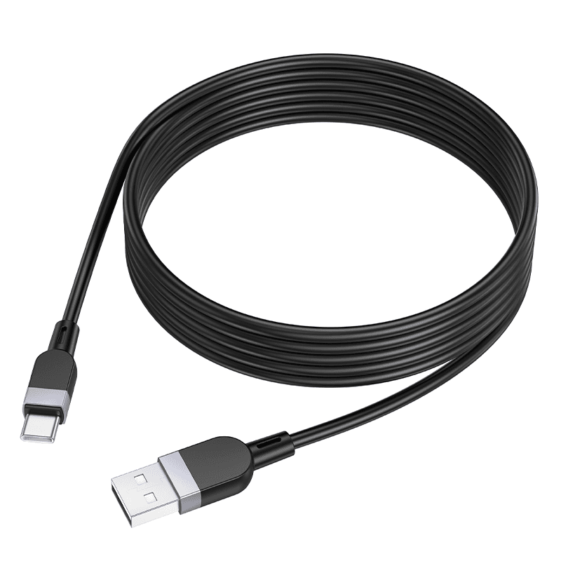 HOCO X109 3.0A Silicone Type-C Data Cable (L2M) - Black