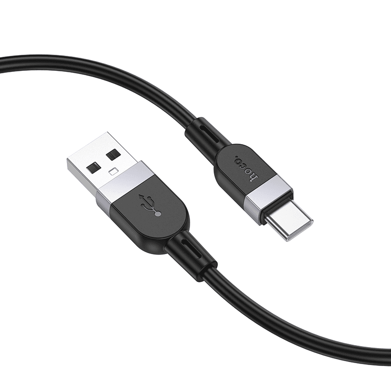 HOCO X109 3.0A Silicone Type-C Data Cable (L2M) - Black