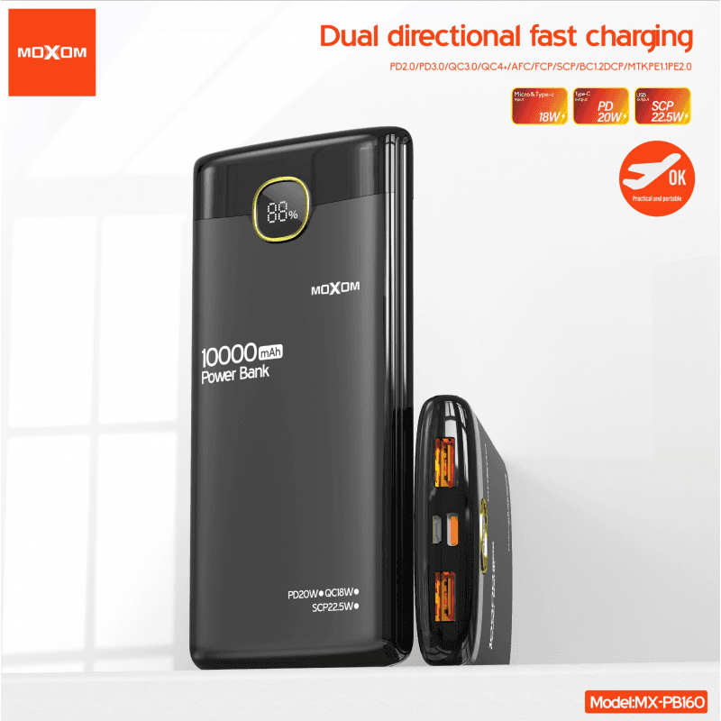 Moxom MX-PB160 10000mAh Powerbank