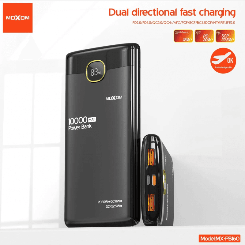 Moxom MX-PB160 10000mAh Powerbank