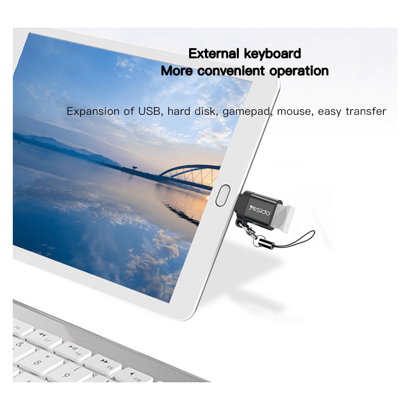Yesido GS06 Type-C to USB-A OTG Adapter تحويلة
