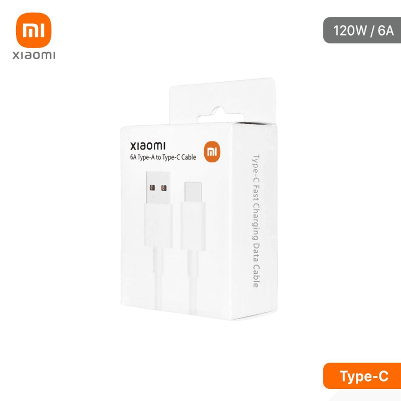 Xiaomi 6A120W Turbo Fast Charge Cable (1M)- White