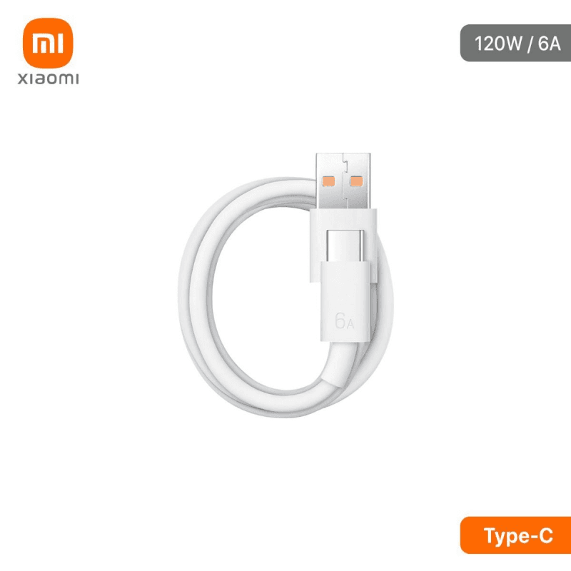 Xiaomi 6A120W Turbo Fast Charge Cable (1M)- White