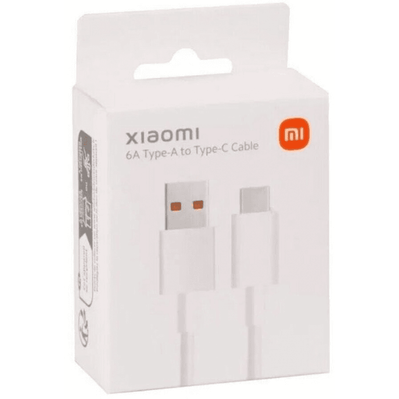 Xiaomi 6A120W Turbo Fast Charge Cable (1M)- White
