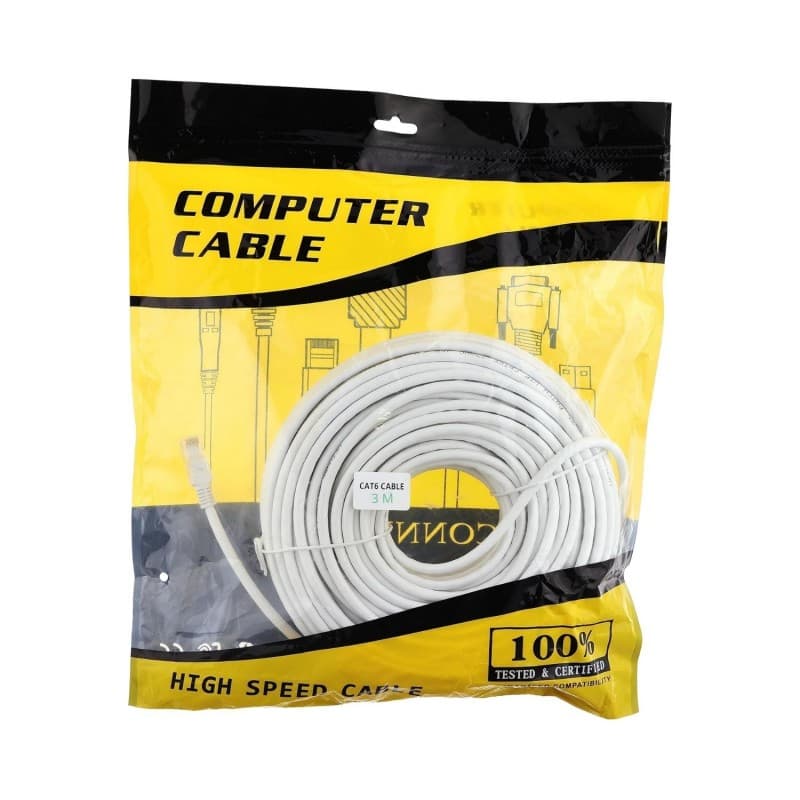 كيبل نت 3 متر cat 6 جودة ممتازة