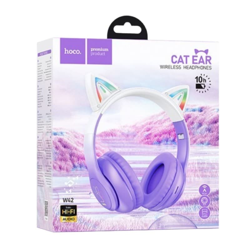 Hoco W42 Cat Bluetooth Headphones with LED Lights