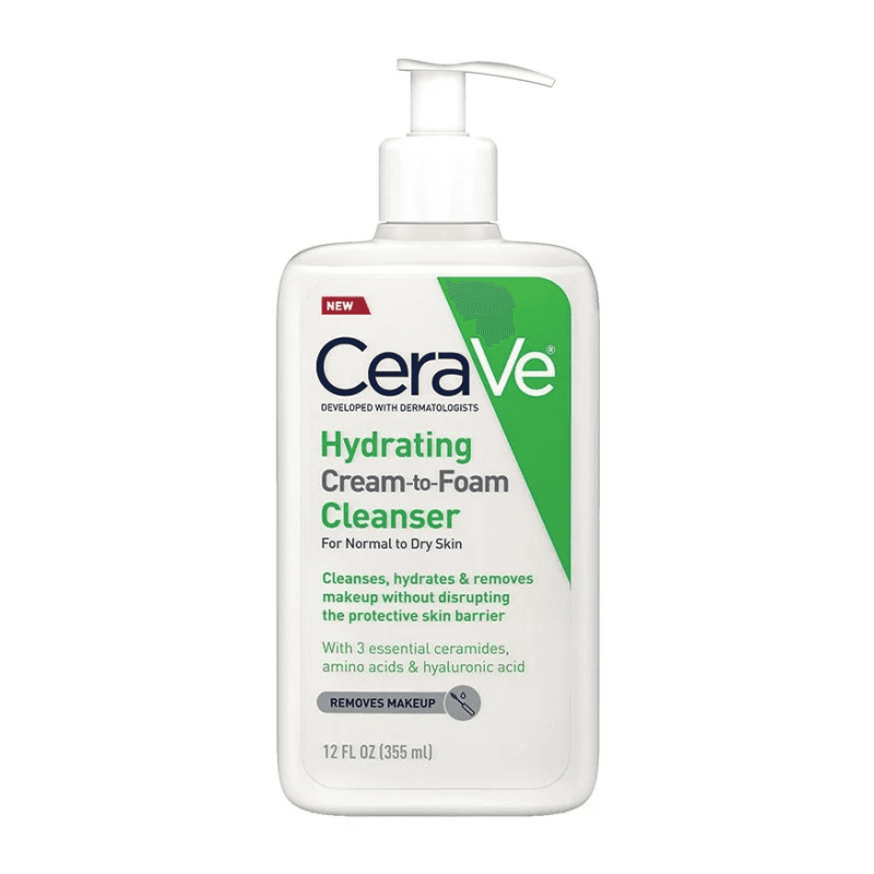 CeraVe Hydrating Cream-to-Foam Cleanser 355ML