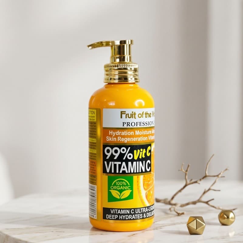 لوشن تفتيح WOKALI فيتامين سي Fruit of the Wokali Vitamin C Body Lotion - 500 ml