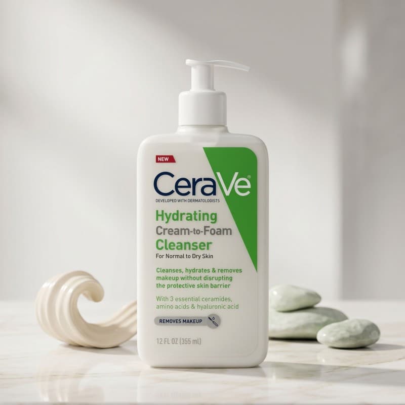 CeraVe Hydrating Cream-to-Foam Cleanser 355ML