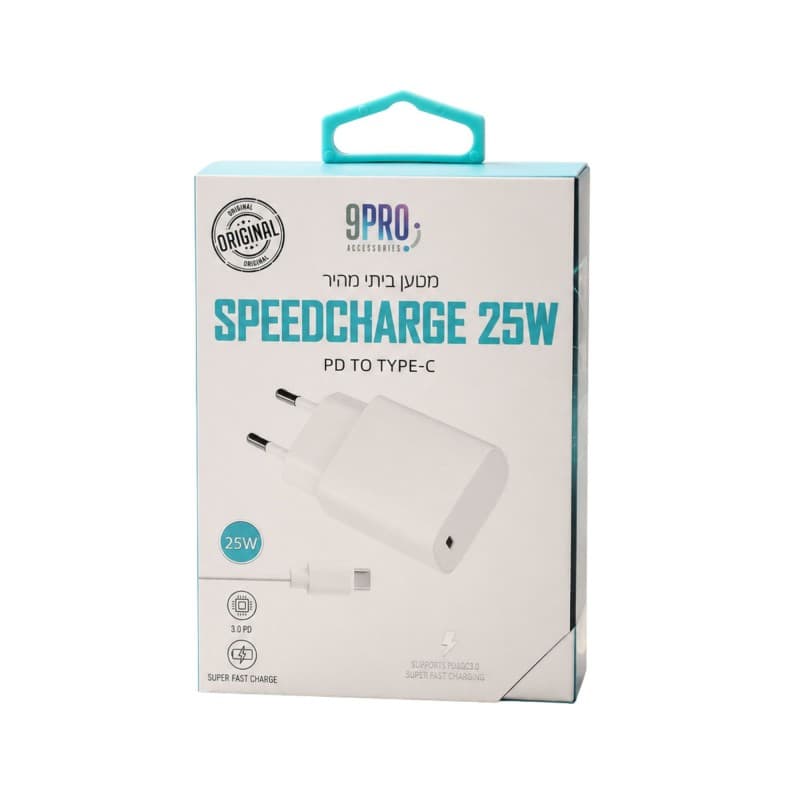 شاحن سريع مع وصلة تايب سي 25W