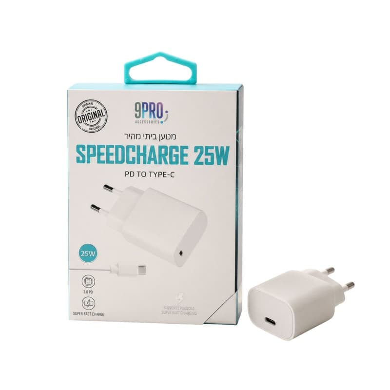 شاحن سريع مع وصلة تايب سي 25W
