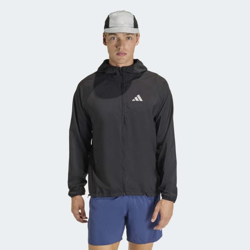 adidas Men's adi365 Running Essentials Jacket- Black