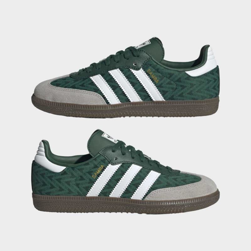 adidas Womens' Samba OG Shoes-Green