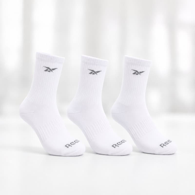 Reebok Mens' Active Core Low-Cut 41-46 Socks (3 Pairs)