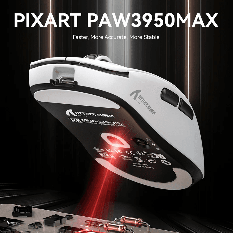 Attack Shark R6 Mouse-White
