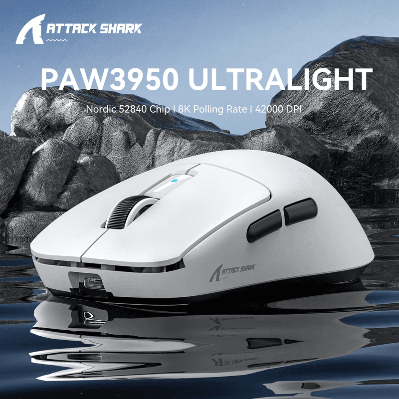 Attack Shark R6 Mouse-White