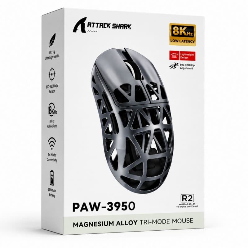 Attack Shark R2 Mouse-White