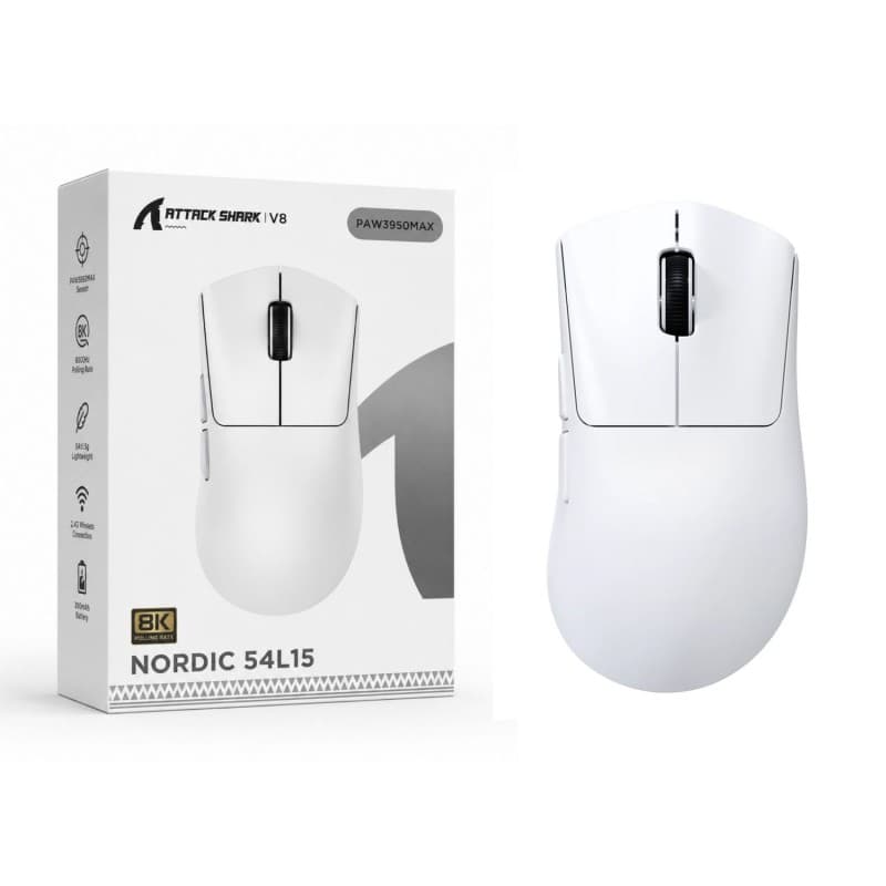 Attack Shark V8 Mouse-Black