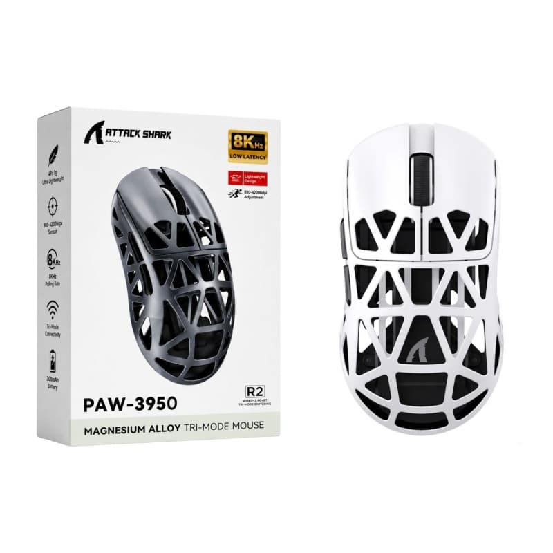 Attack Shark R2 Mouse-White