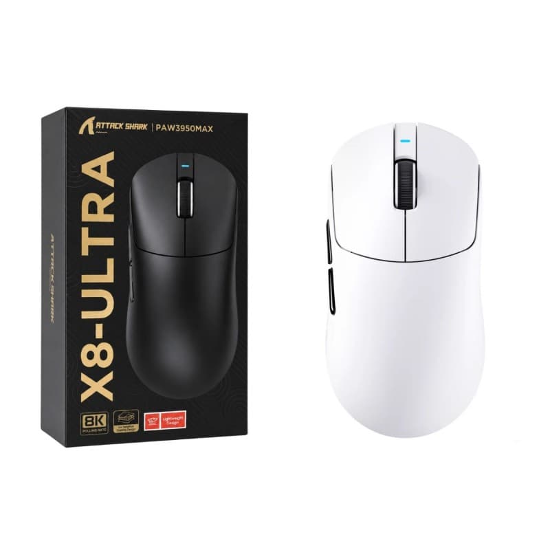 Attack Shark X8 Ultra Mouse-White