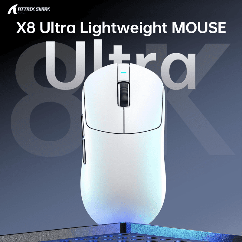 Attack Shark X8 Ultra Mouse-White