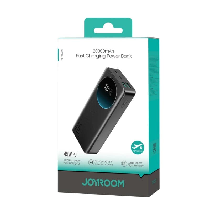JR-PBF02 Pro 45W Power Bank 20000mAh-Black joyroom