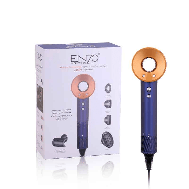 Enzo DY-888 Dyson Supersonic Hair Dryer -Blue